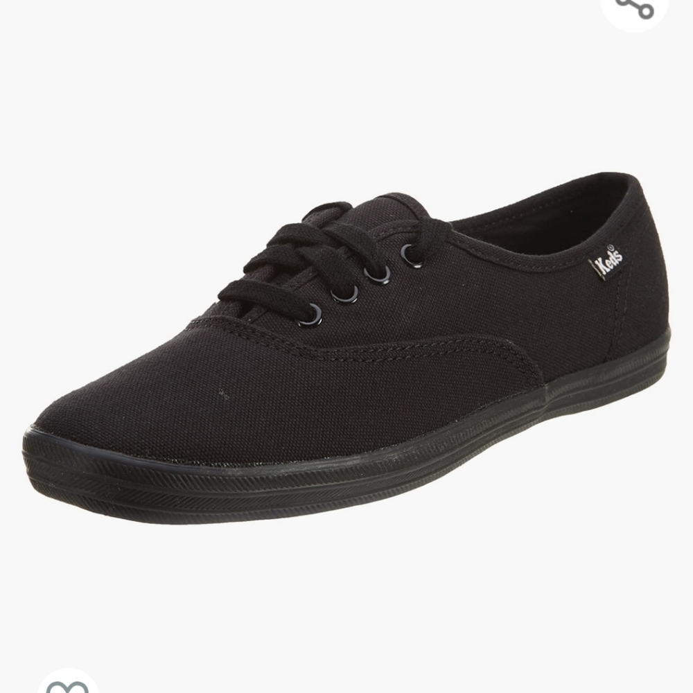 Women's Black Canvas Keds